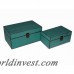 Three Posts 2 Piece Simple Wooden Treasure Box Set THPS2317